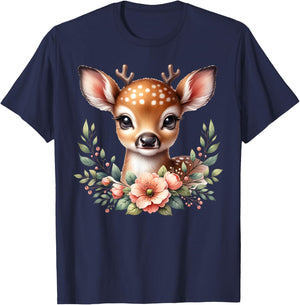 Reindeer Deer Costume Shirt Dirndl Deer Women's Costume , black, S T-Shirt - T-Shirt | Navy