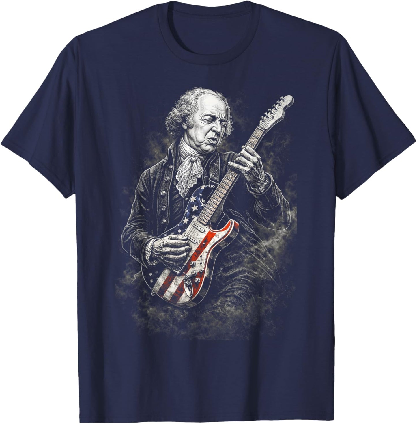 John Adams Guitar T-Shirt - T-Shirt | Navy
