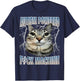 Autism Powered F#Ck Machine Funny Cat Meme Autistic Retro Women T-Shirt - T-Shirt | Navy