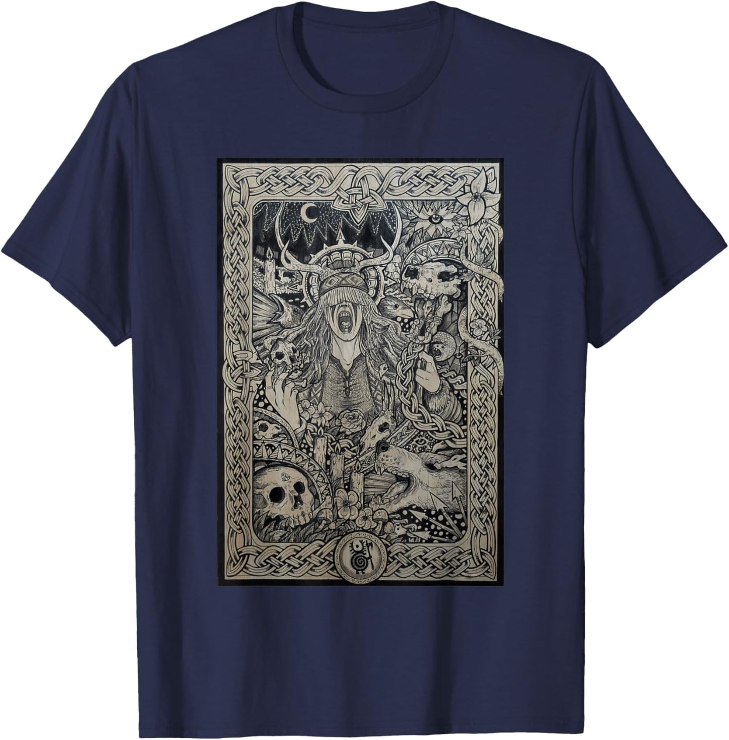 Heilung shaman shirt for viking T-Shirt - T-Shirt | Navy