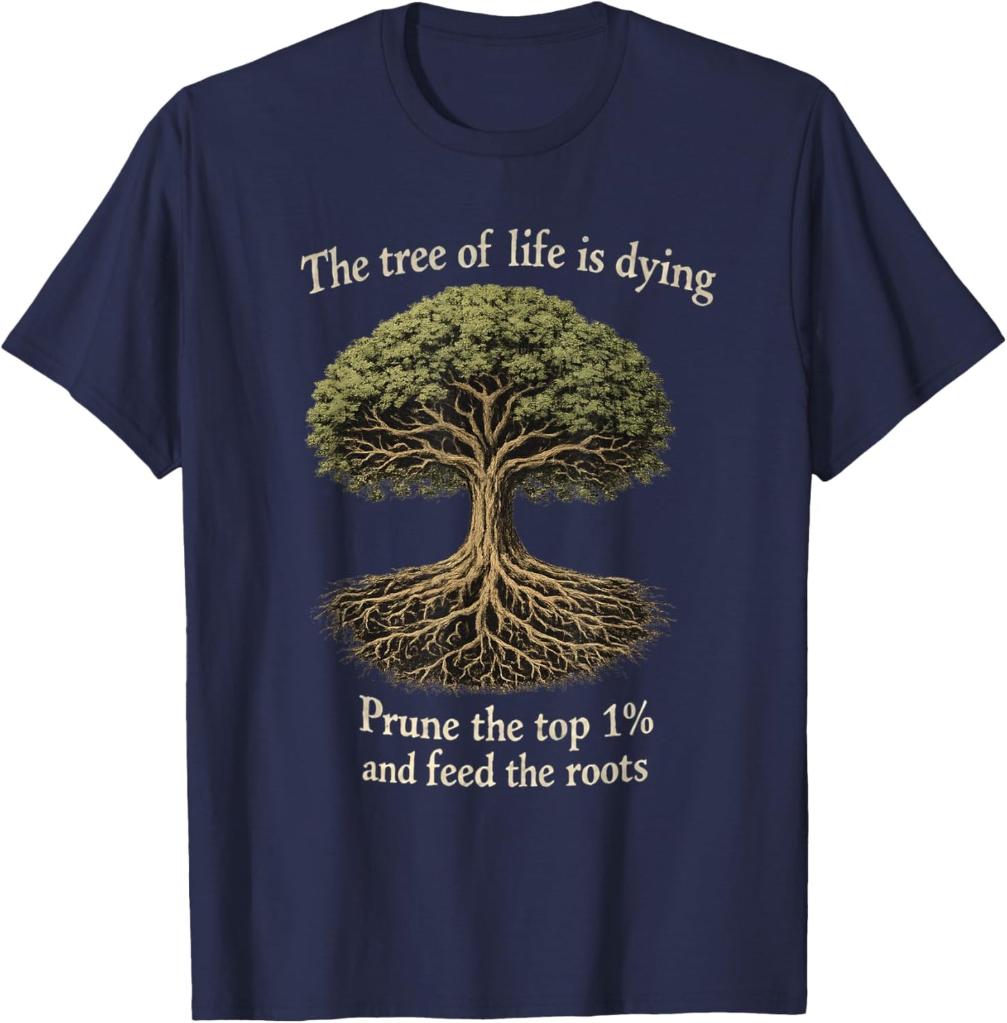 Feed The Roots T-Shirt - T-Shirt | Navy