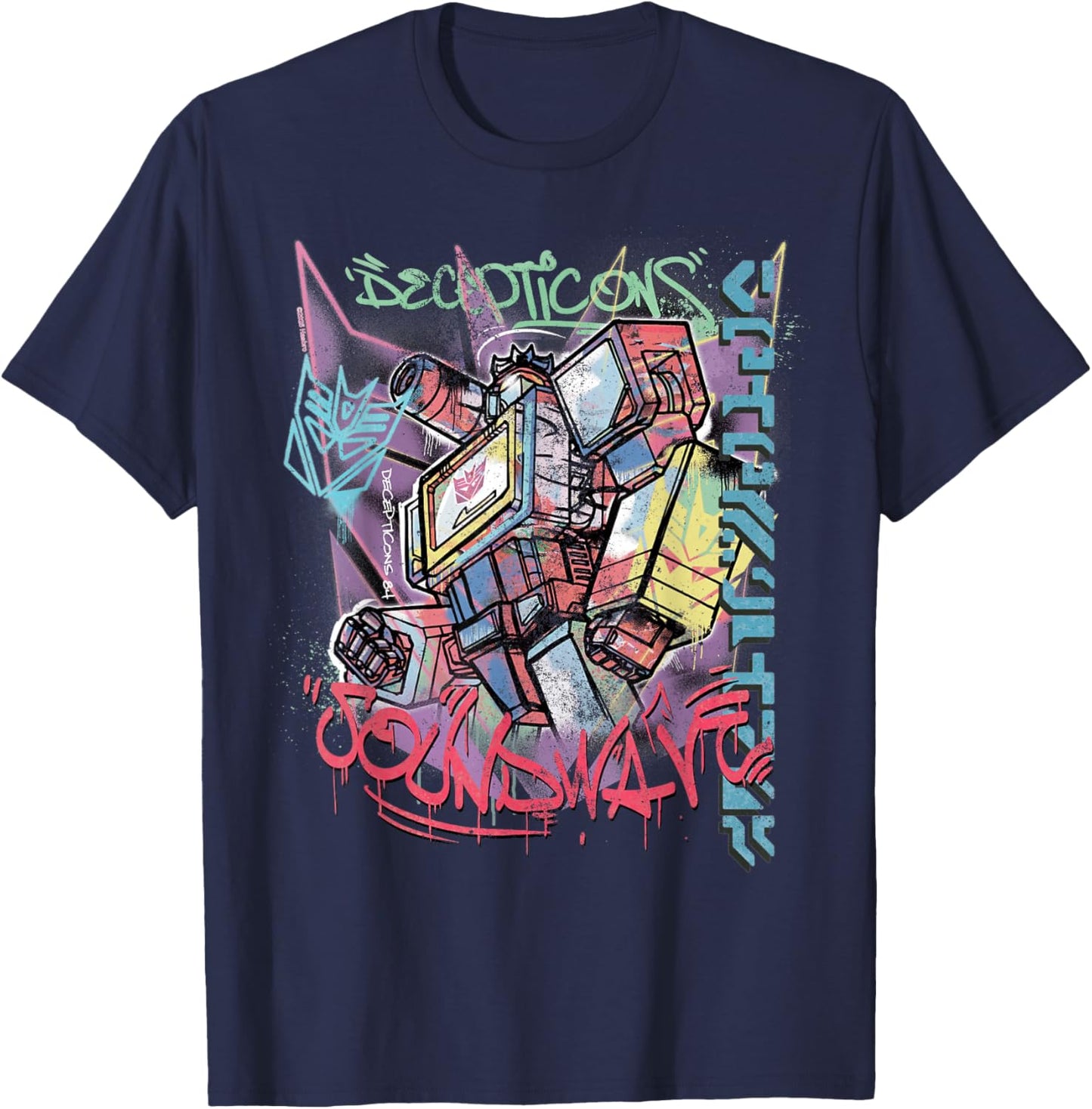 Transformers Street Style Decepticon Soundwave T-Shirt - T-Shirt | Navy