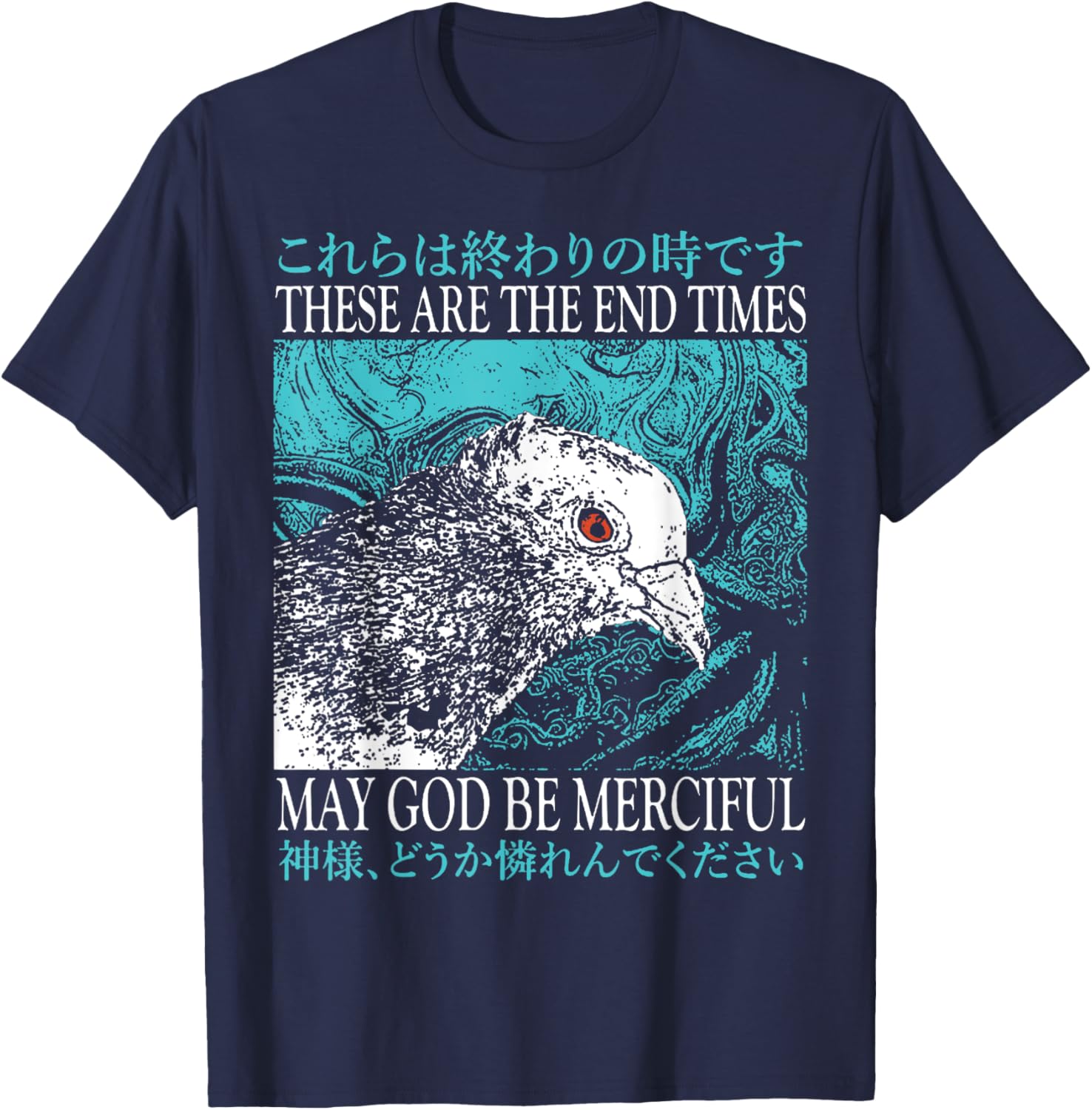 End Times Pigeon End Times Pigeon T-Shirt - T-Shirt | Navy