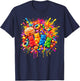 Colourful Candy Lollipop Costume Women's Sweets Carnival T-Shirt - T-Shirt | Navy