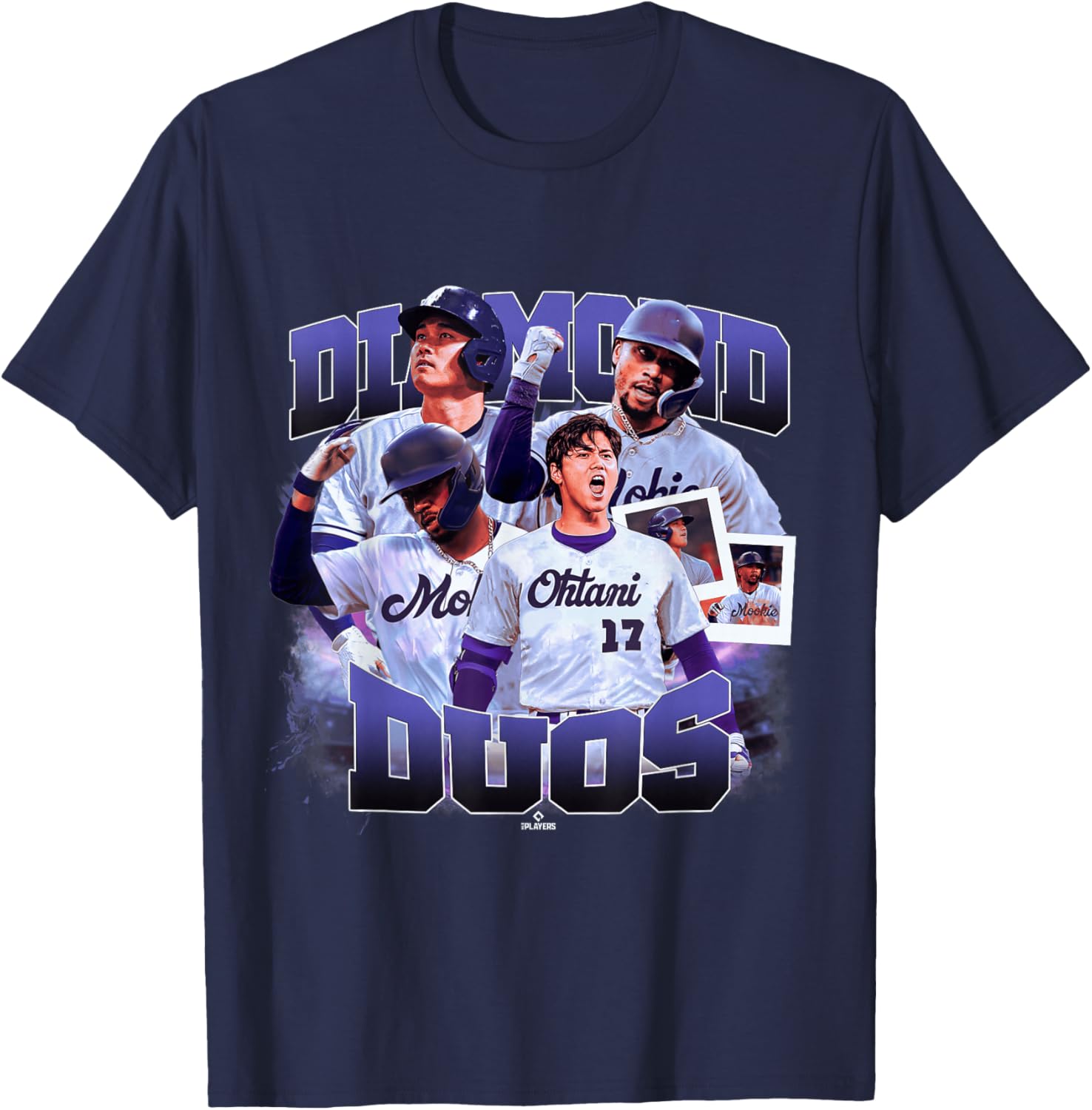Mookie Betts & Shohei Ohtani | LA Duos | MLBDDUO4002 T-Shirt - T-Shirt | Navy