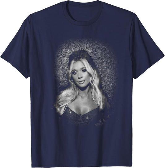 Megan Moroney Am I Okay B&W Portrait T-Shirt - T-Shirt | Navy