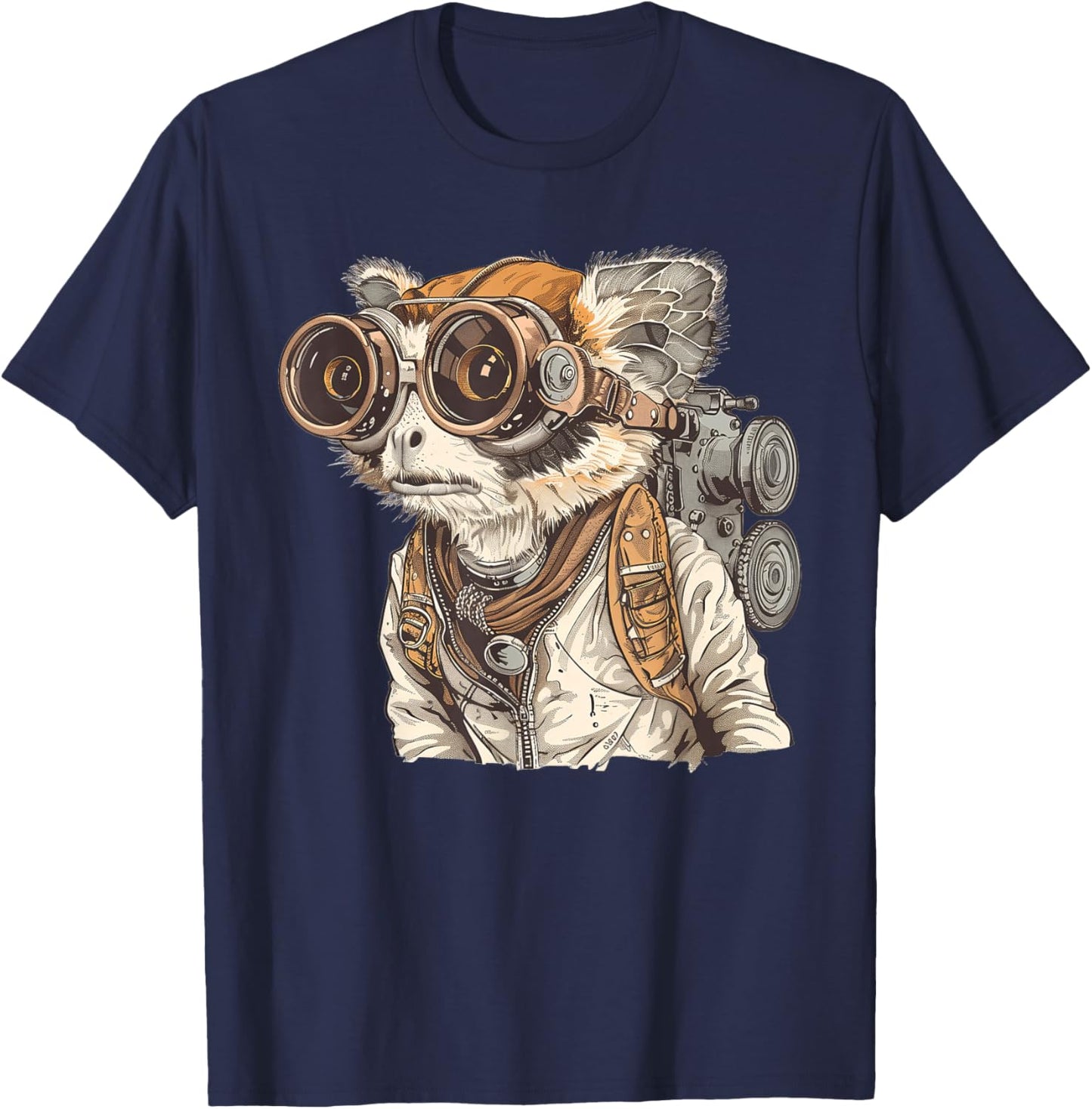 Slow Loris Steampunk T-Shirt - T-Shirt | Navy