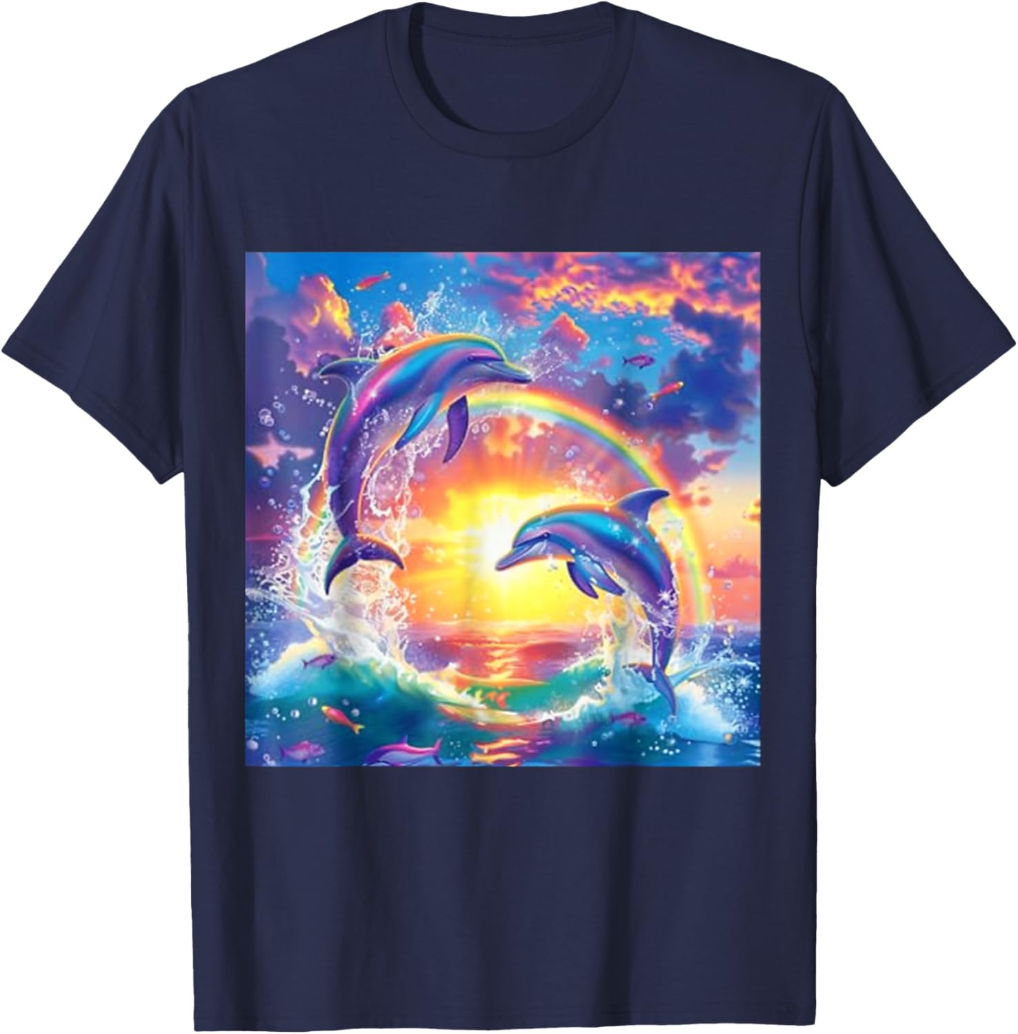 I Just Wanna Be Part of Your Symphony, Symphony Dolphin Meme T-Shirt - T-Shirt | Navy