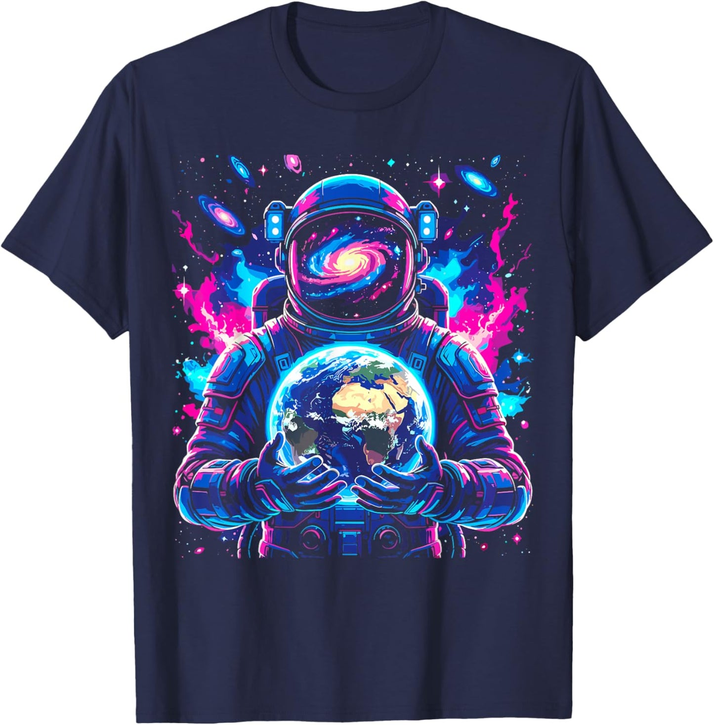 Astronaut Planets Astronaut Science Space T-Shirt - T-Shirt | Navy