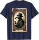 Plague Doctor Tarot Card Shirt Horror Death Occult Satanic T-Shirt - T-Shirt | Navy