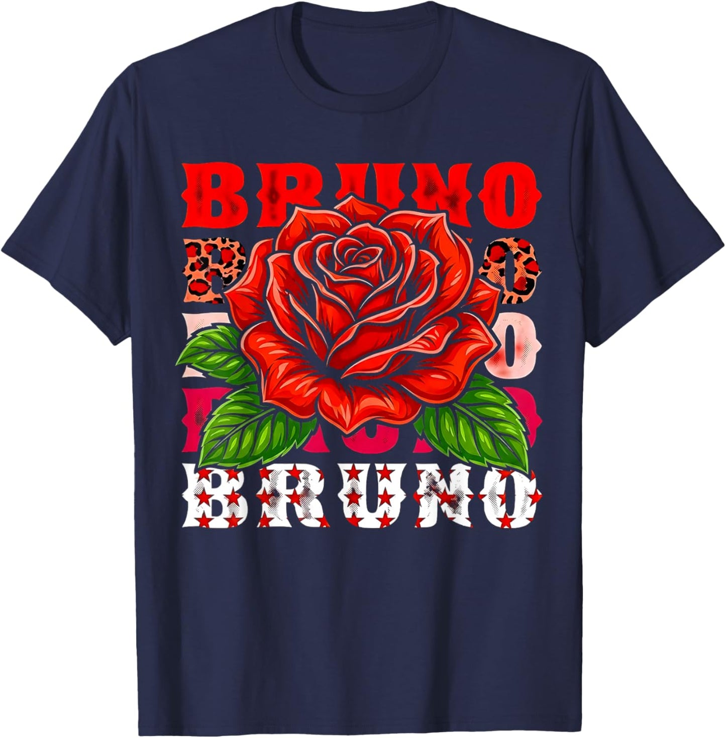 Retro Bruno Name Style Classic Gift Women Kid T-Shirt - T-Shirt | Navy