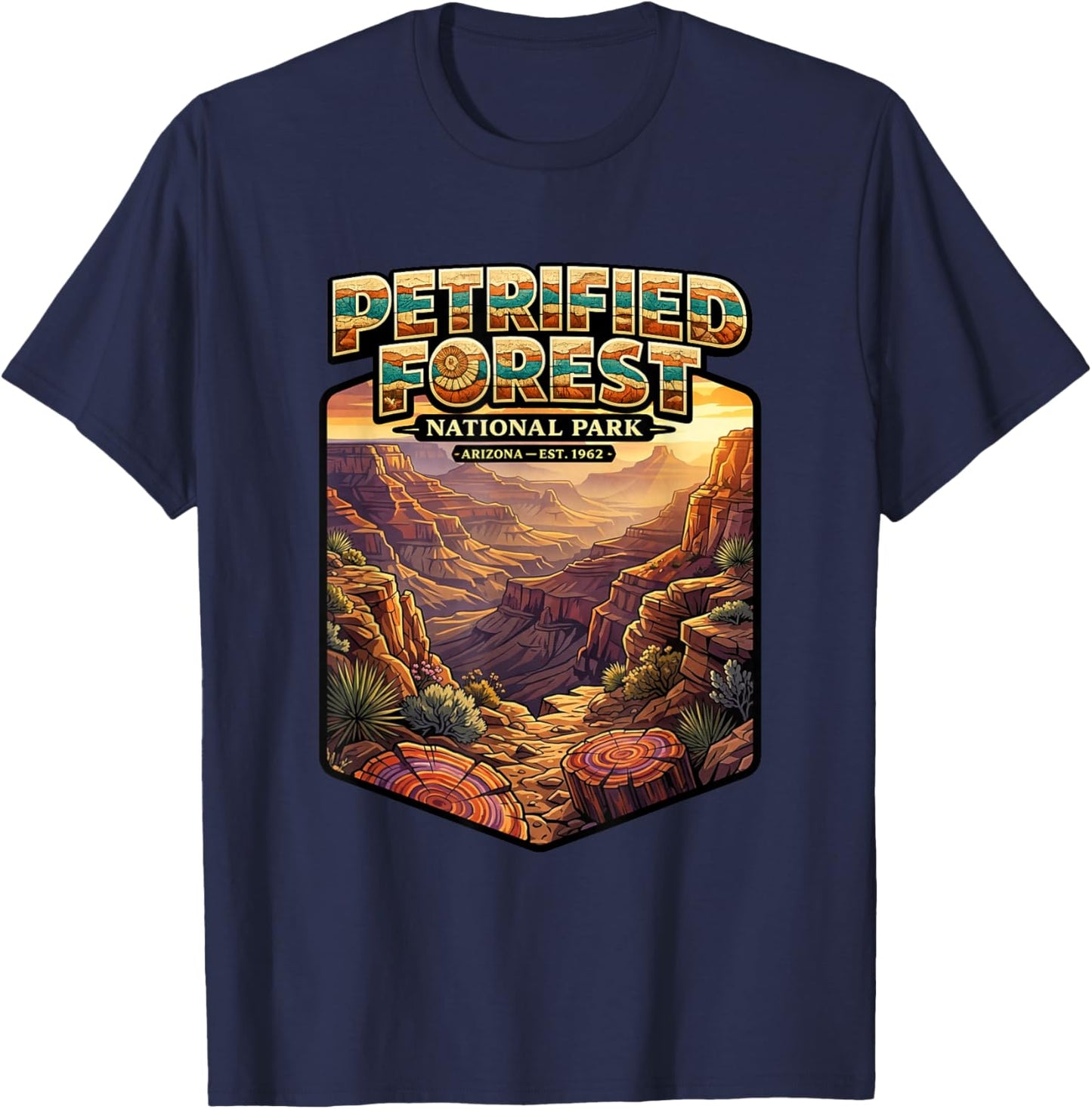 Petrified Forest National Park T-Shirt - T-Shirt | Navy