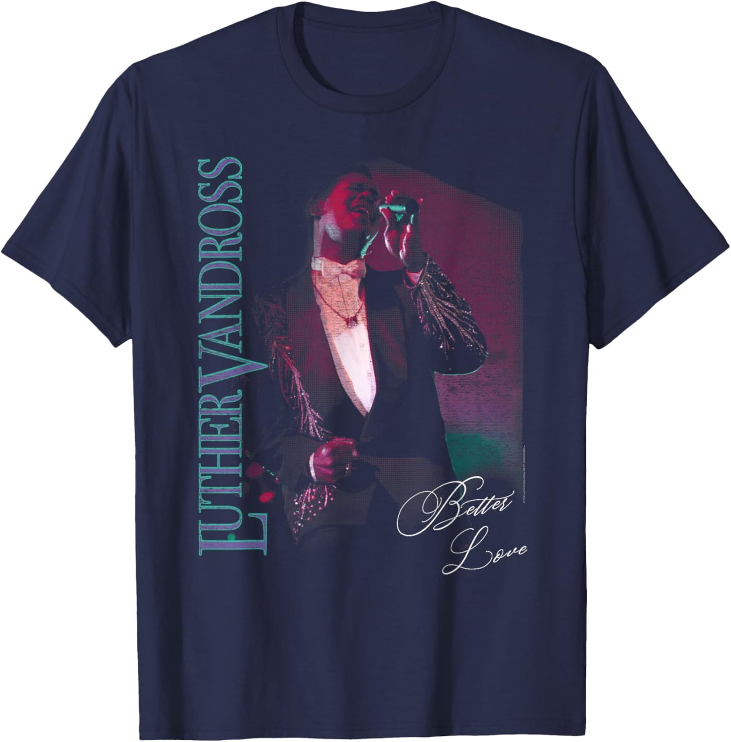 Official Luther Vandross Better Love T-Shirt - T-Shirt | Navy
