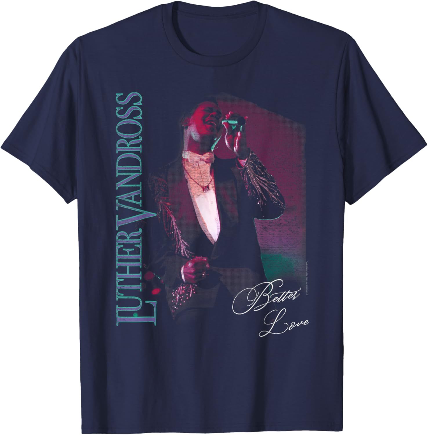 Official Luther Vandross Better Love T-Shirt - T-Shirt | Navy