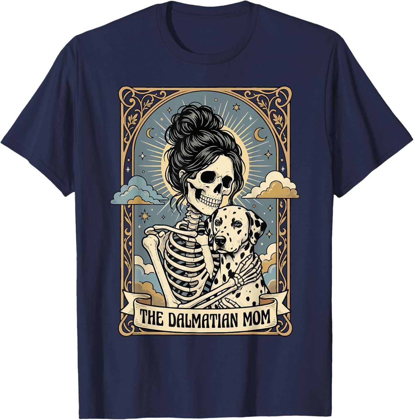 The Dalmatian Mom Tarot Card T-Shirt - T-Shirt | Navy