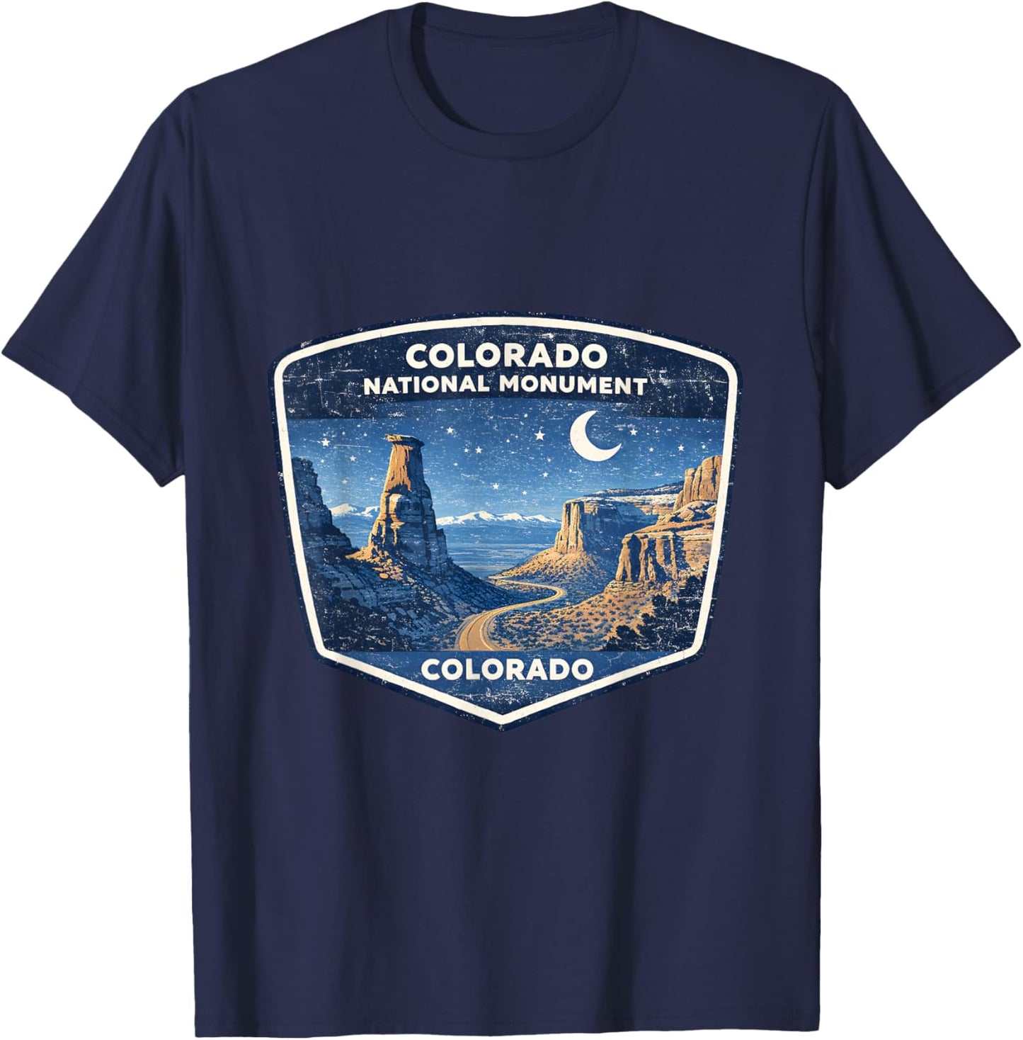Colorado National Monument Scenic Landscape Travel T-Shirt - T-Shirt | Navy