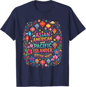 Asian American Pacific Islander Heritage Month T-Shirt - T-Shirt | Navy