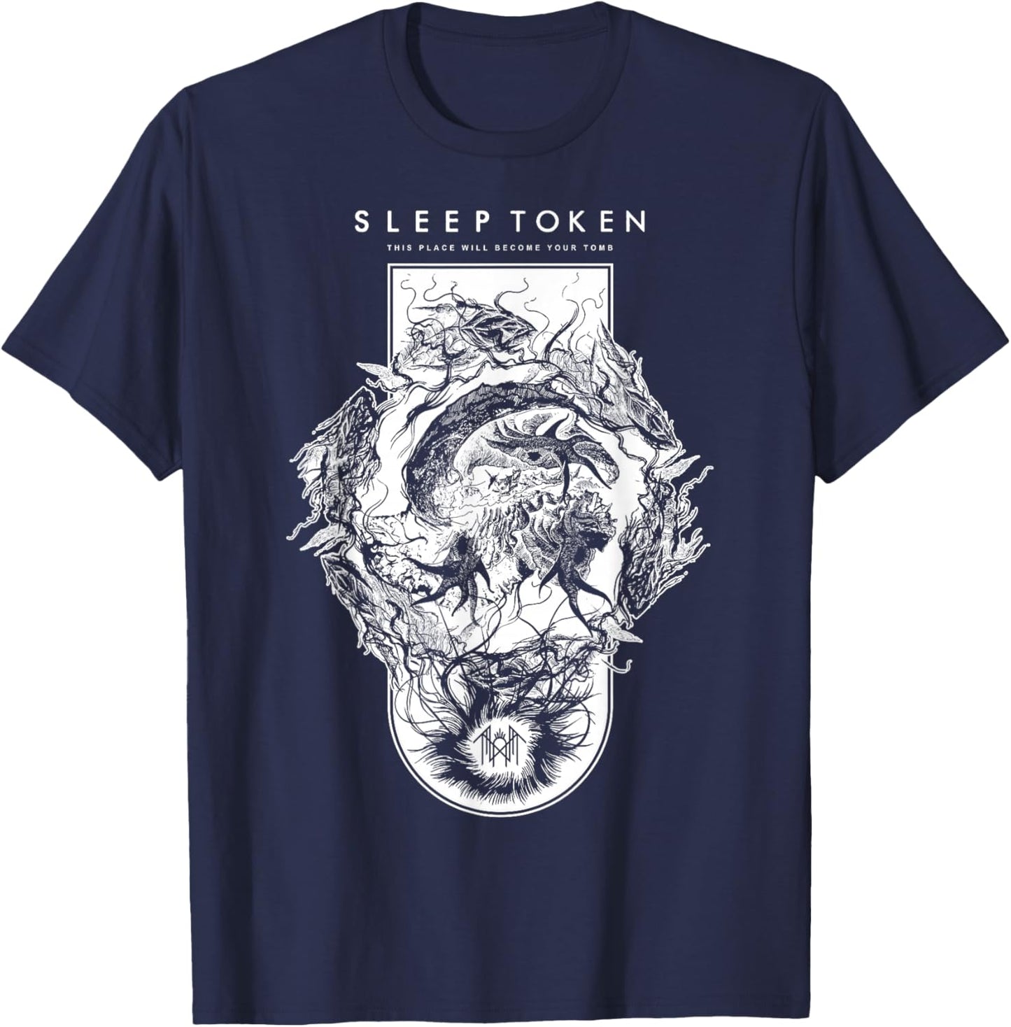 Sleep Token TPWBYT Sigil Brown T-Shirt - T-Shirt | Navy