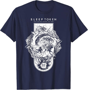 Sleep Token TPWBYT Sigil Brown T-Shirt - T-Shirt | Navy