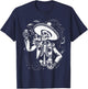 Mexico Vintage Skeleton Tequila Dia De Los Muertos Mexican T-Shirt - T-Shirt | Navy