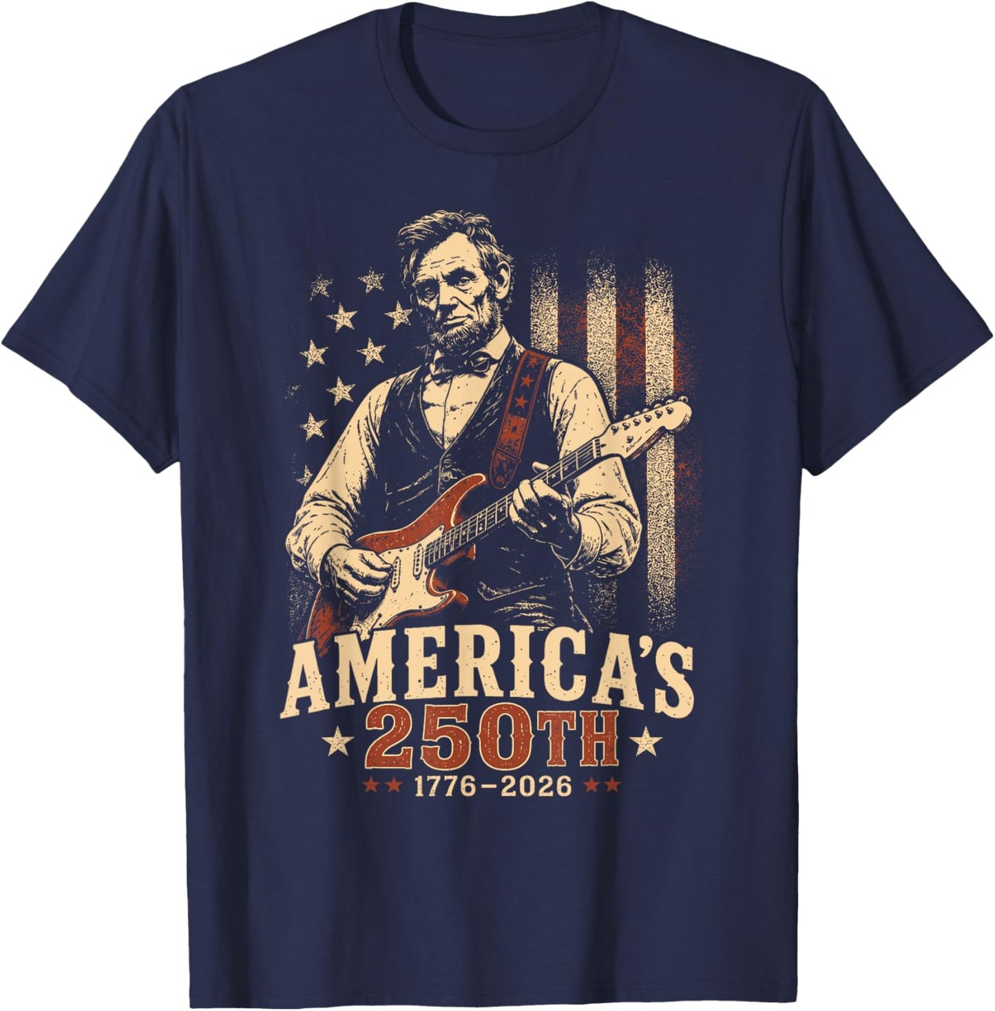 250 Anniversary USA 4th of July Patriotic Men 250 American T-Shirt - T-Shirt | Navy