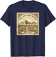 African Safari Stamp Sabi Sand Game Reserve Postage T-Shirt - T-Shirt | Navy