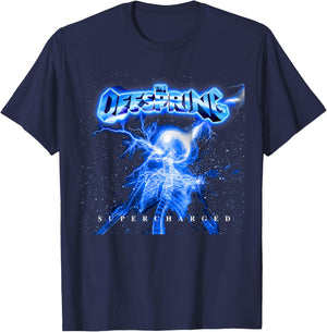 The Offspring Supercharged (Neon Blue) T-Shirt - T-Shirt | Navy