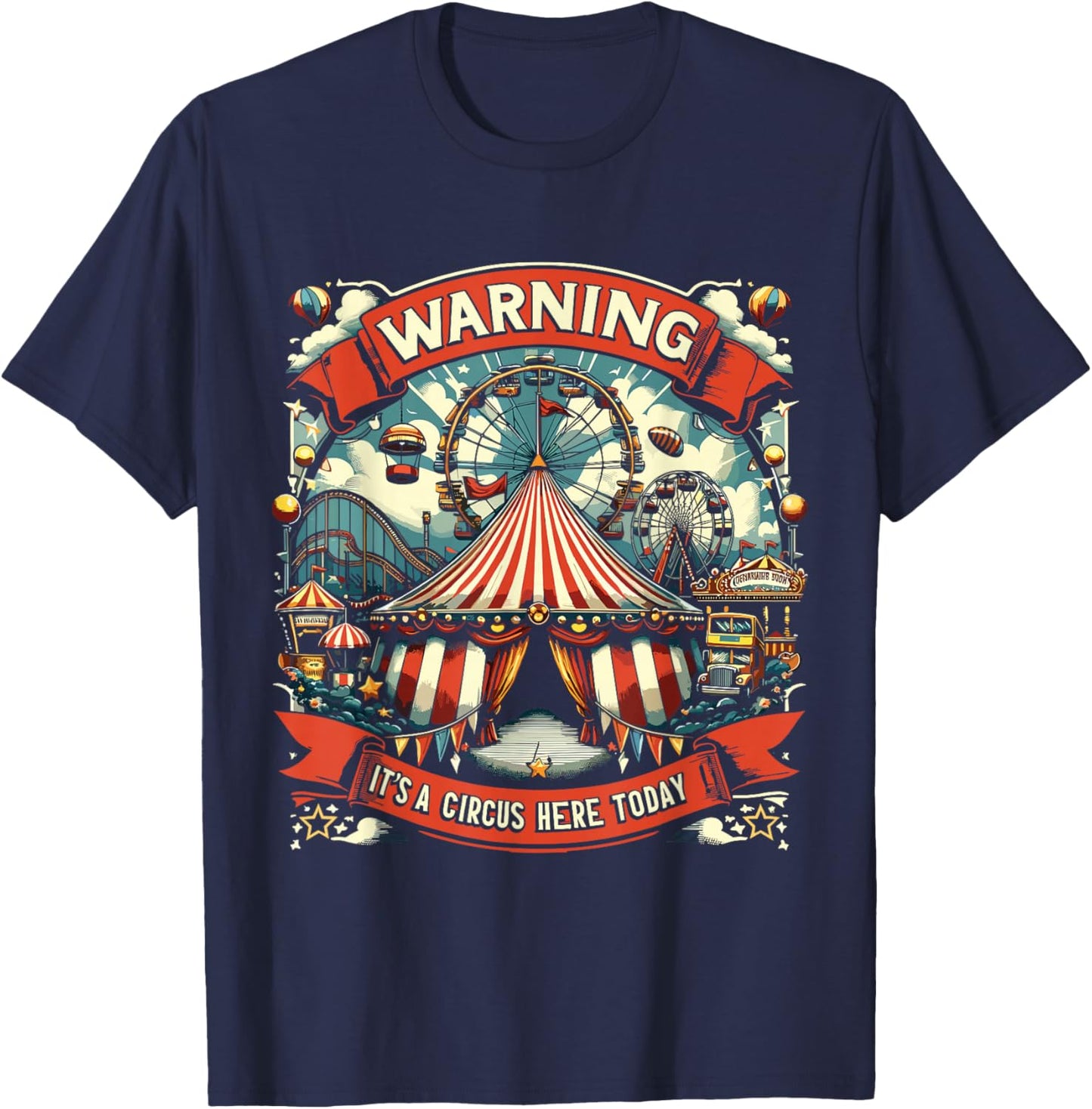 Circus Staff Carnival Crew Party T-Shirt - T-Shirt | Navy