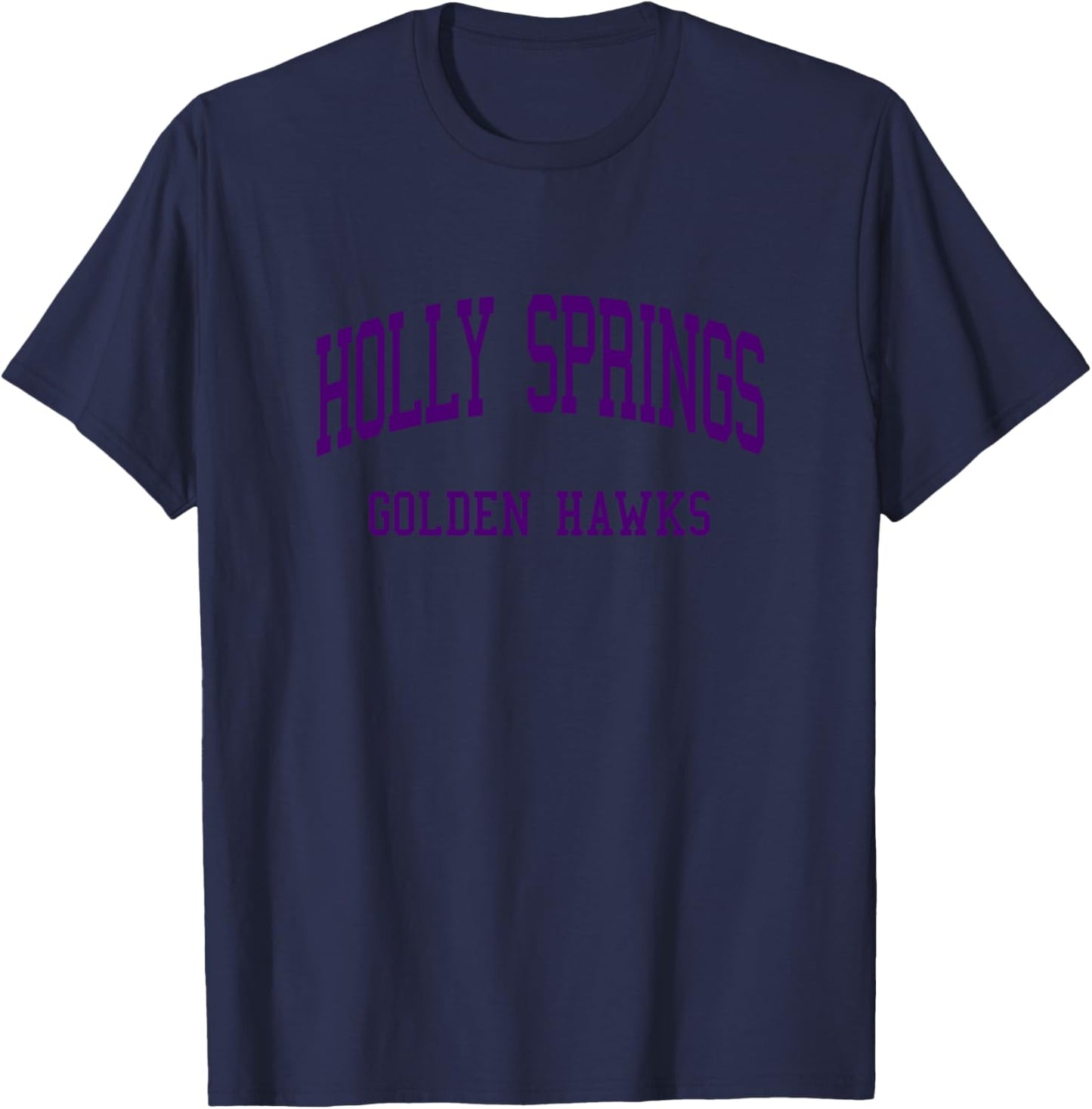 Holly Springs High School HS Holly Springs NC Retro T-Shirt - T-Shirt | Navy