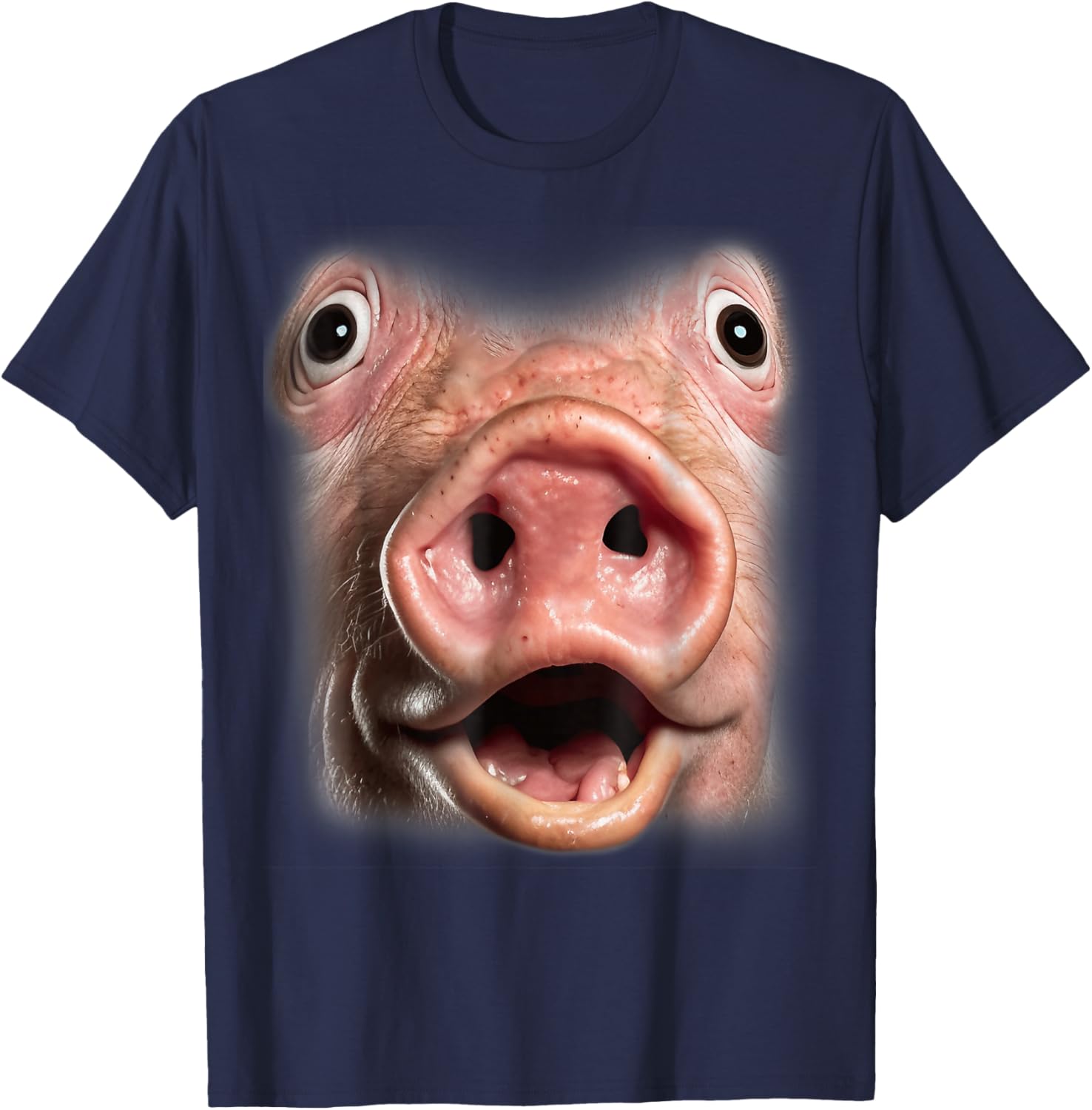 Funny Pig Face Funny Oddly Specific Dank Meme T-Shirt - T-Shirt | Navy