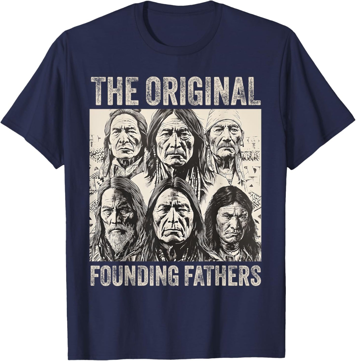 Original Founding Fathers Native American Tribe T-Shirt - T-Shirt | Navy