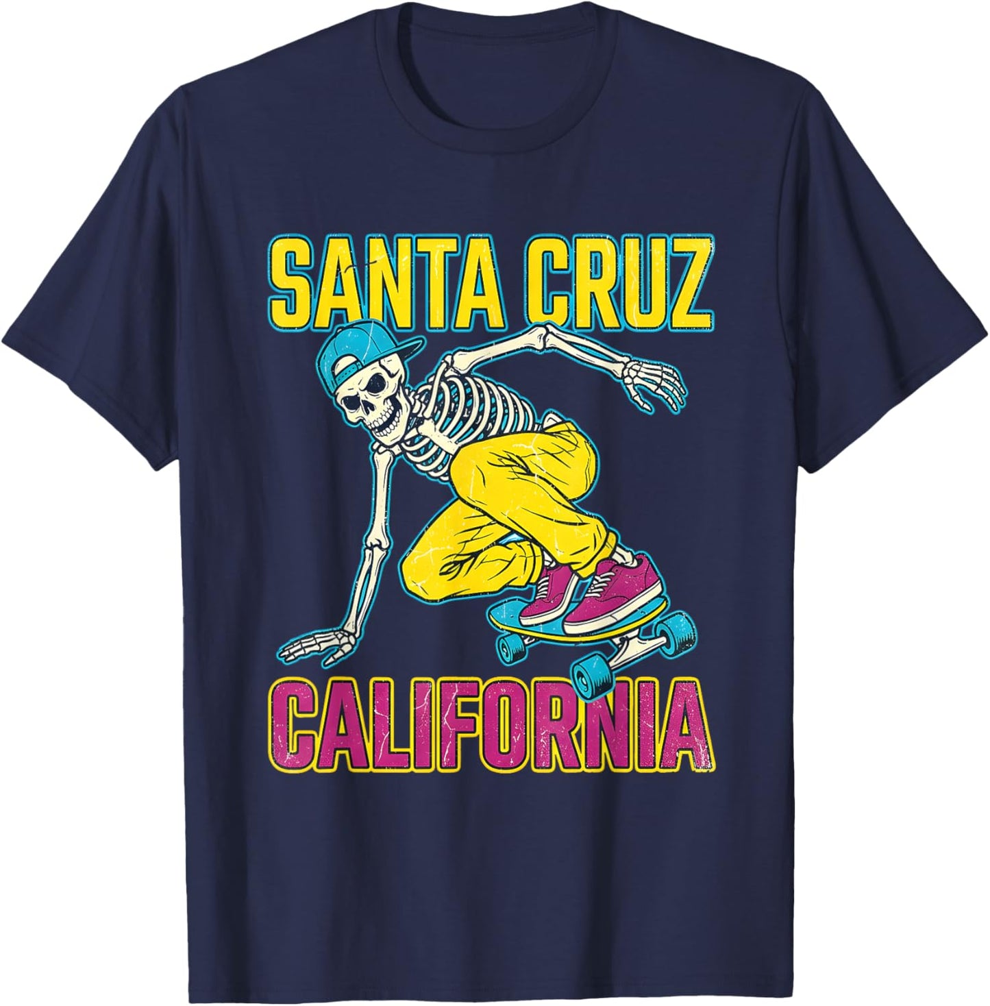 Retro Santa Cruz Clothing Kids Skater Girls Y2K T-Shirt - T-Shirt | Navy