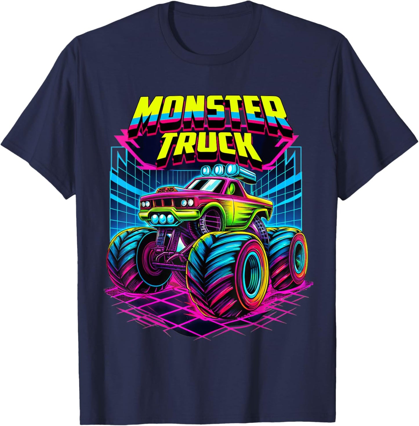 Monster Truck Are My Jam For Toddlers Kids Adults Truck Lovers T-Shirt - T-Shirt | Navy