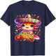 Axolotl Taco Cinco de Mayo Boys Girls Axolotl Cinco de Mayo T-Shirt - T-Shirt | Navy