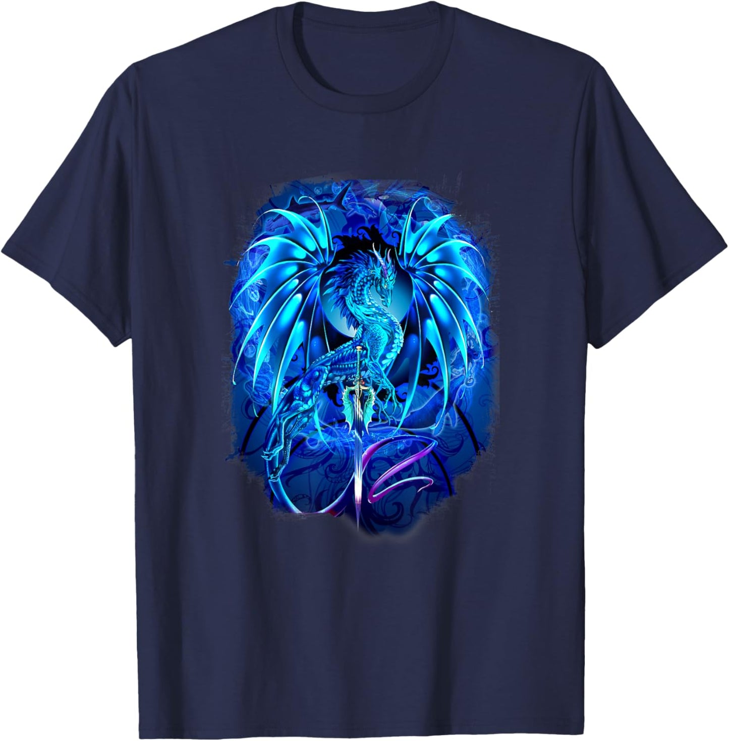 Ruth Thompson Art, Dragon Dragonblade Seablade T-Shirt - T-Shirt | Navy