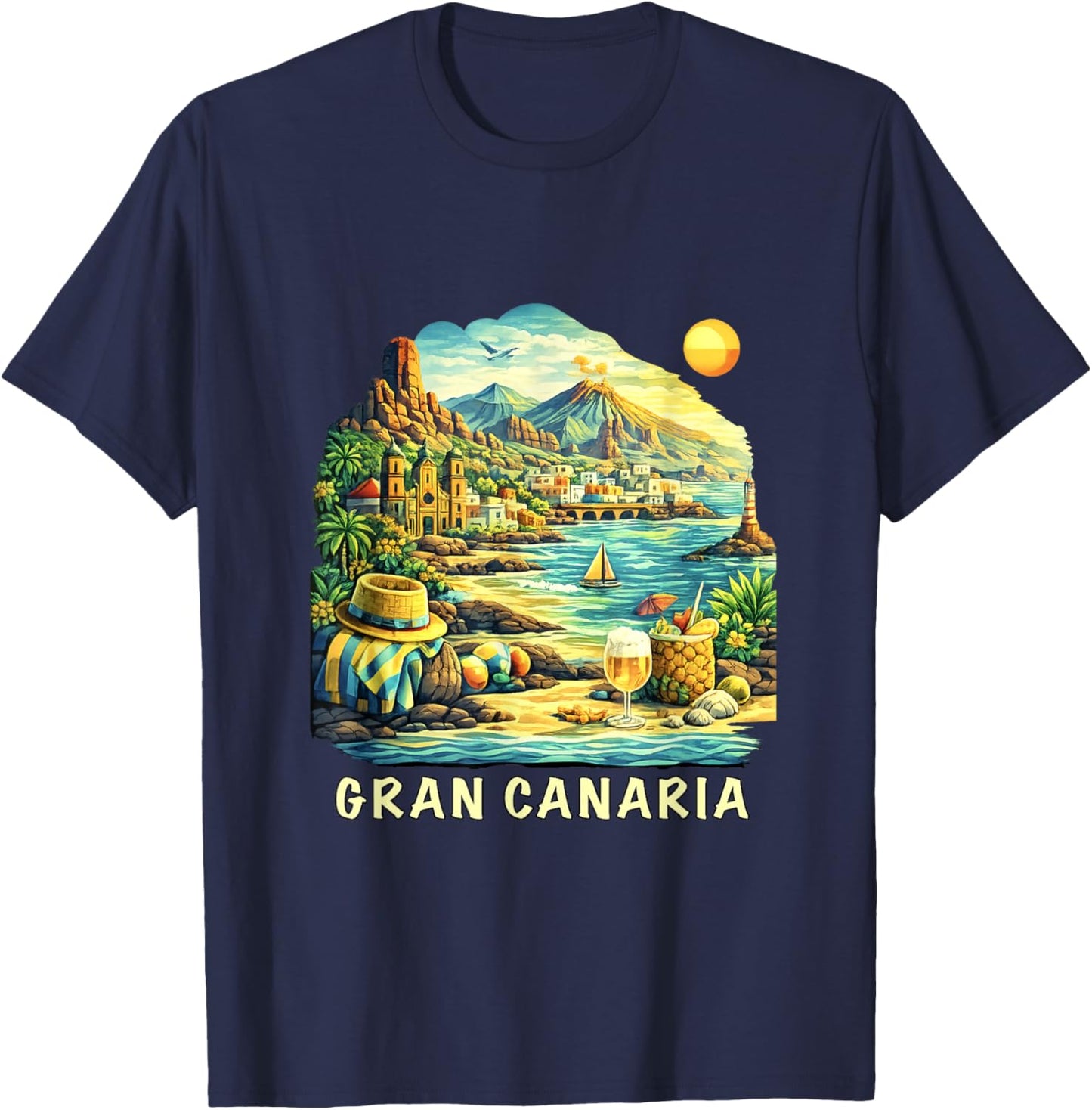 Gran Canaria Espagne T-Shirt - T-Shirt | Navy