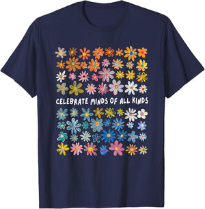 Celebrate Minds of All Kinds T-Shirt - T-Shirt | Navy