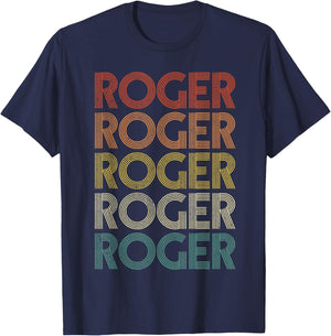 Roger Retro Vintage T-Shirt - T-Shirt | Navy