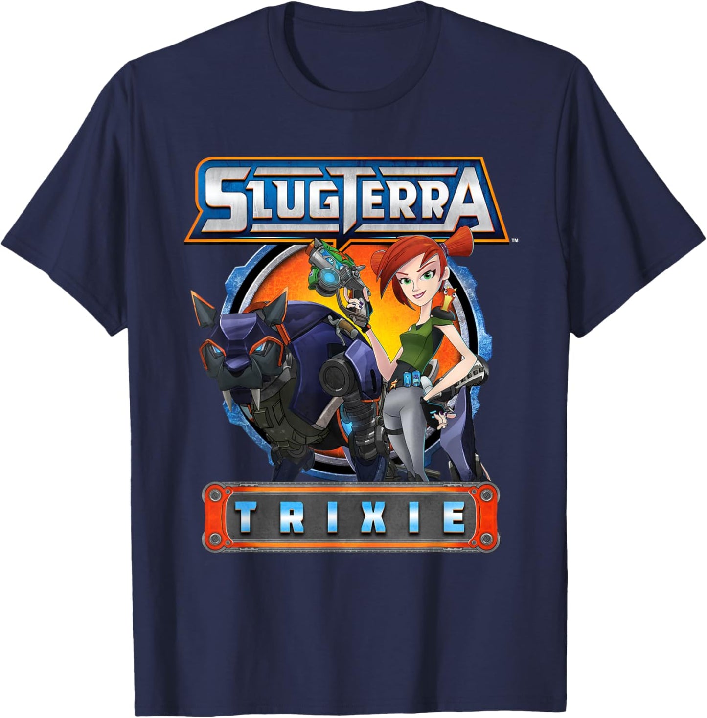 Produit sous Licence Officielle Slugterra | Trixie | STC3002 T-Shirt - T-Shirt | Navy