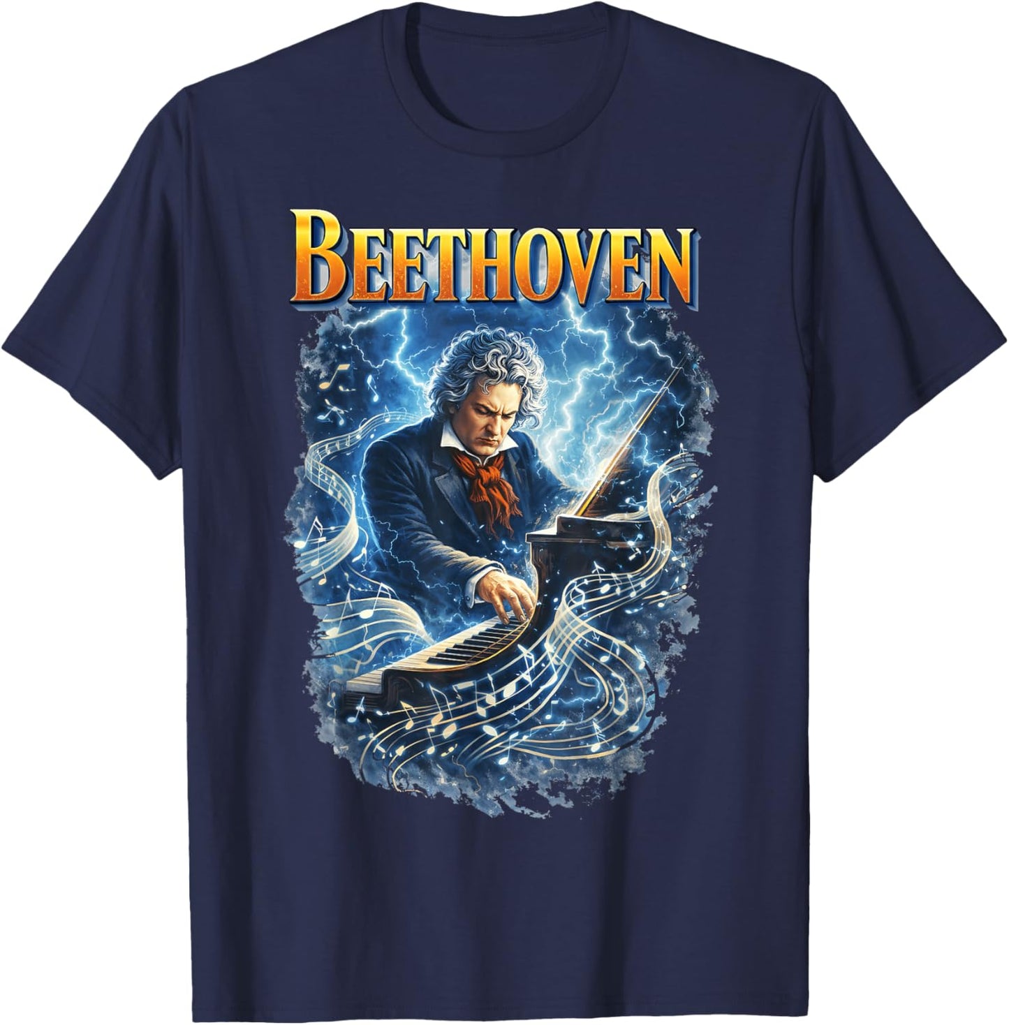 Ludwig Van Beethoven Composer T-Shirt - T-Shirt | Navy