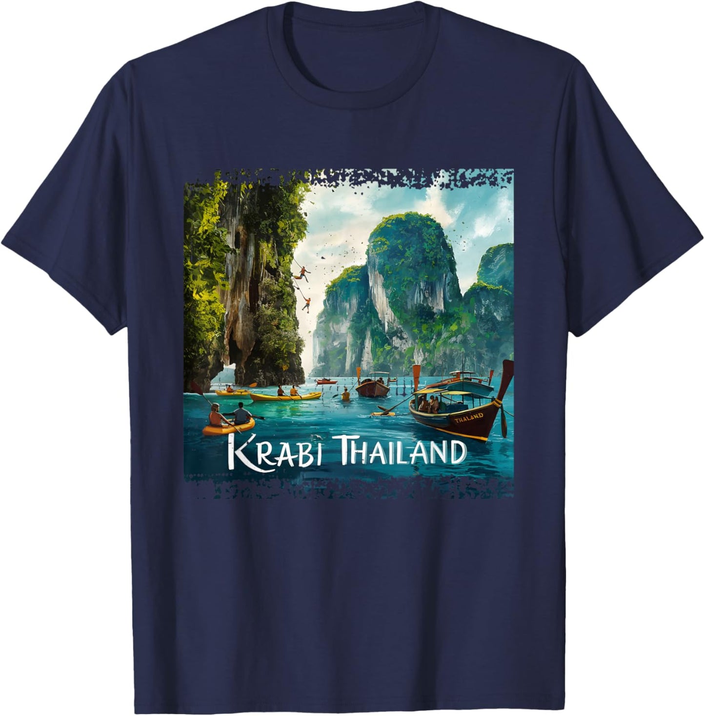 Krabi Thailand T-Shirt - T-Shirt | Navy