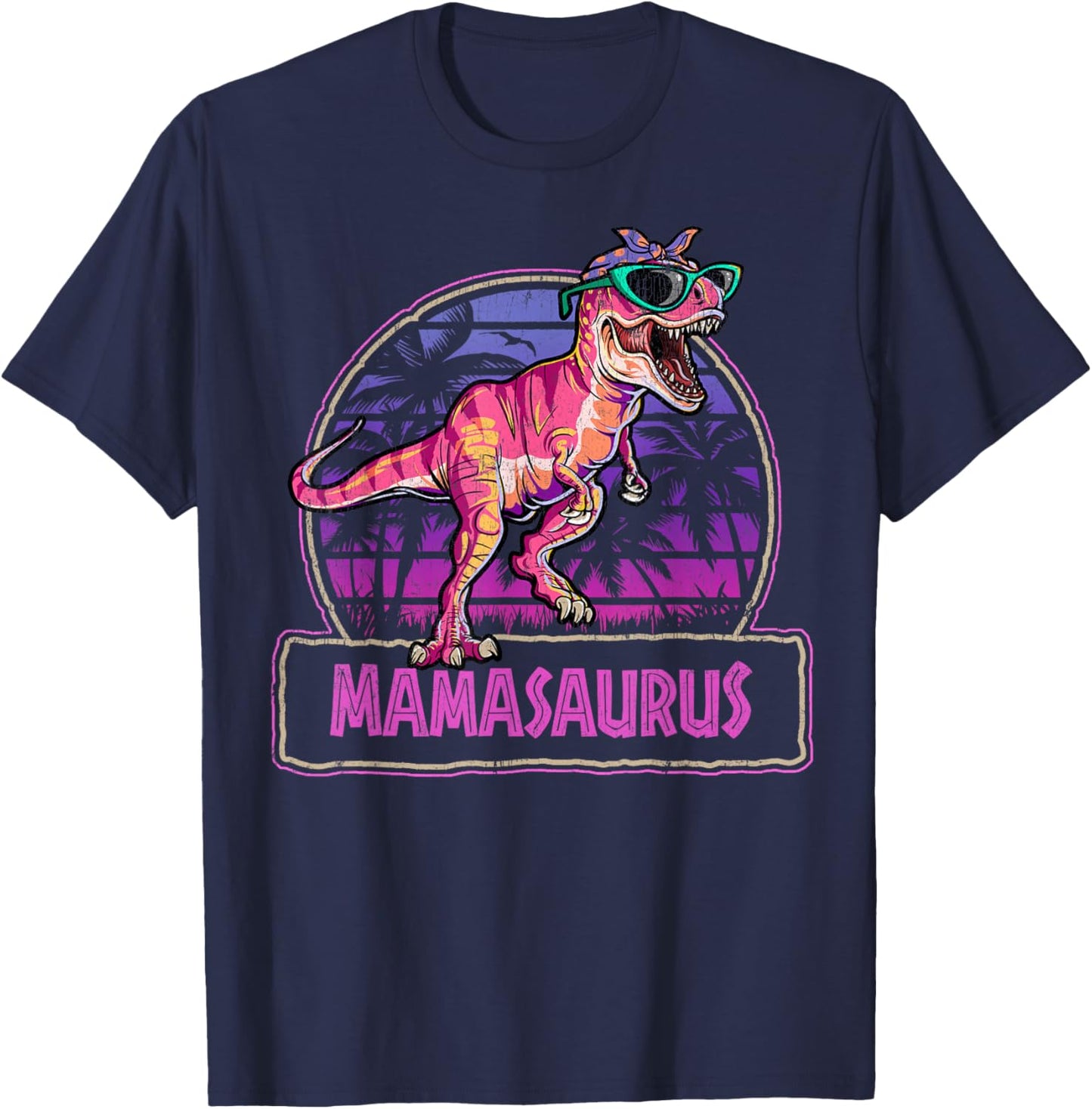 Mamasaurus T Rex Mama Saurus Dinosaure pour Femme T-Shirt - T-Shirt | Navy
