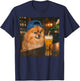 Funny Pomeranian Drinking Beer Meme Women T-Shirt - T-Shirt | Navy