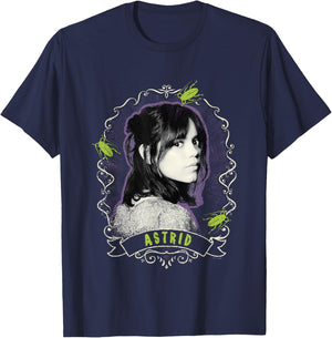 Beetlejuice Beetlejuice Astrid Deetz Face Portrait Vintage T-Shirt - T-Shirt | Navy