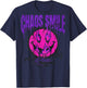 Cool Y2K Back Print Streetwear Fashion Women Men Retro Smile T-Shirt - T-Shirt | Navy