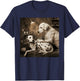 Retro Dalmatian Dog Smoking Tattoo Artist Funny Meme Graphic T-Shirt - T-Shirt | Navy