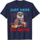 Funny 4th Of July Just Here To Bang USA Flag Eagle Beer Men T-Shirt - T-Shirt | Navy