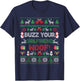 Buzz Xmas Your Girlfriend Woof! Ugly Christmas Sweater T-Shirt - T-Shirt | Navy