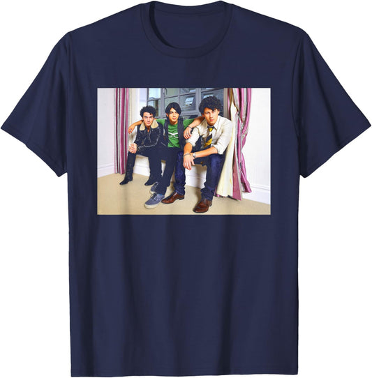 The Jonas Brothers Camp Rock Promo Photo T-Shirt - T-Shirt | Navy