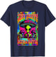 Psychedelic Stay Trippy Little Hippie Alien Mushroom Rave T-Shirt - T-Shirt | Navy